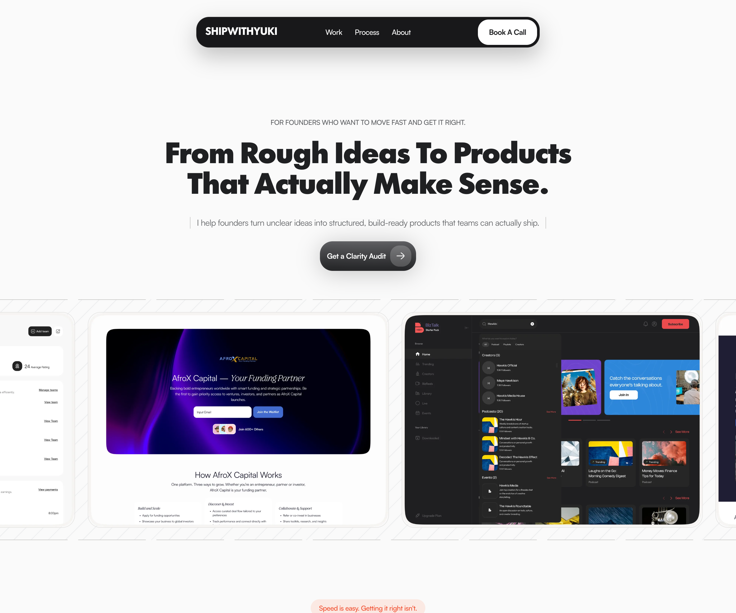 ShipWithYuki product interface